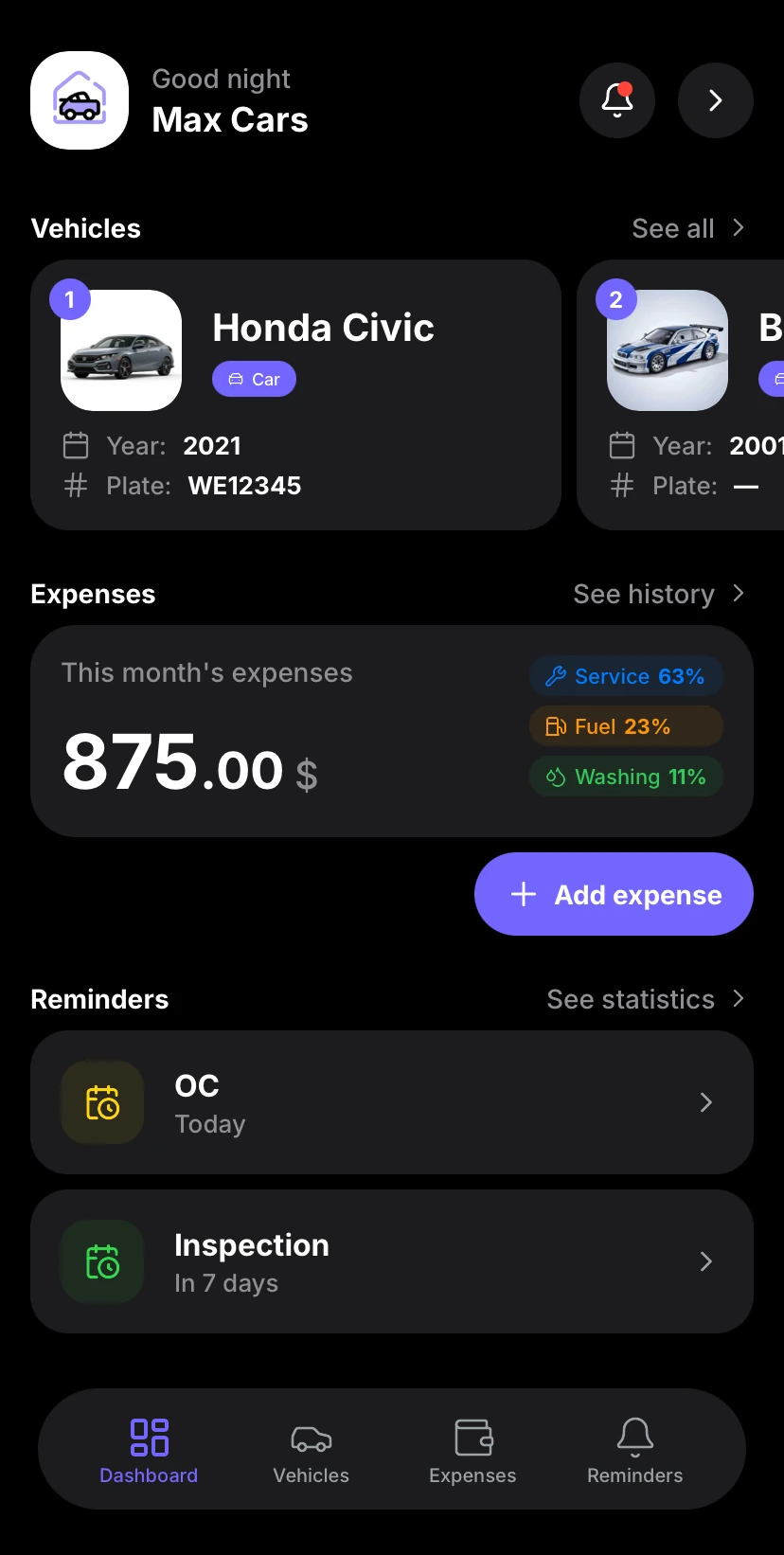 Aufix iOS Dashboard Preview