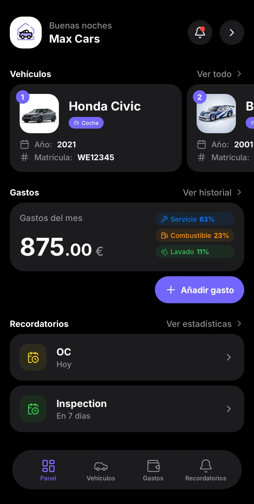 Aufix iOS Dashboard Preview