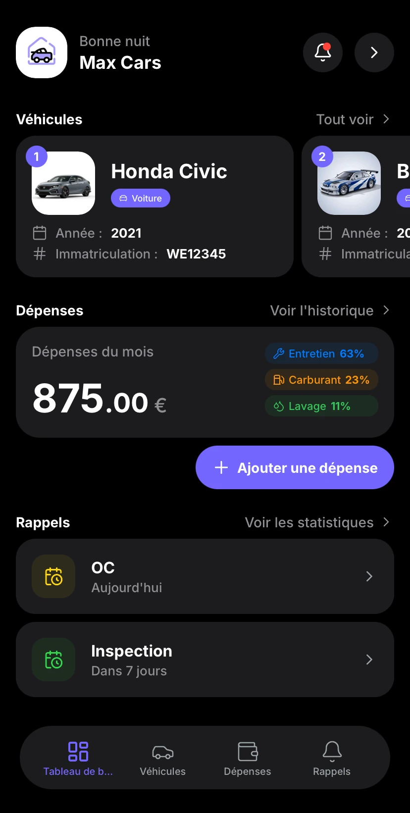 Aufix iOS Dashboard Preview