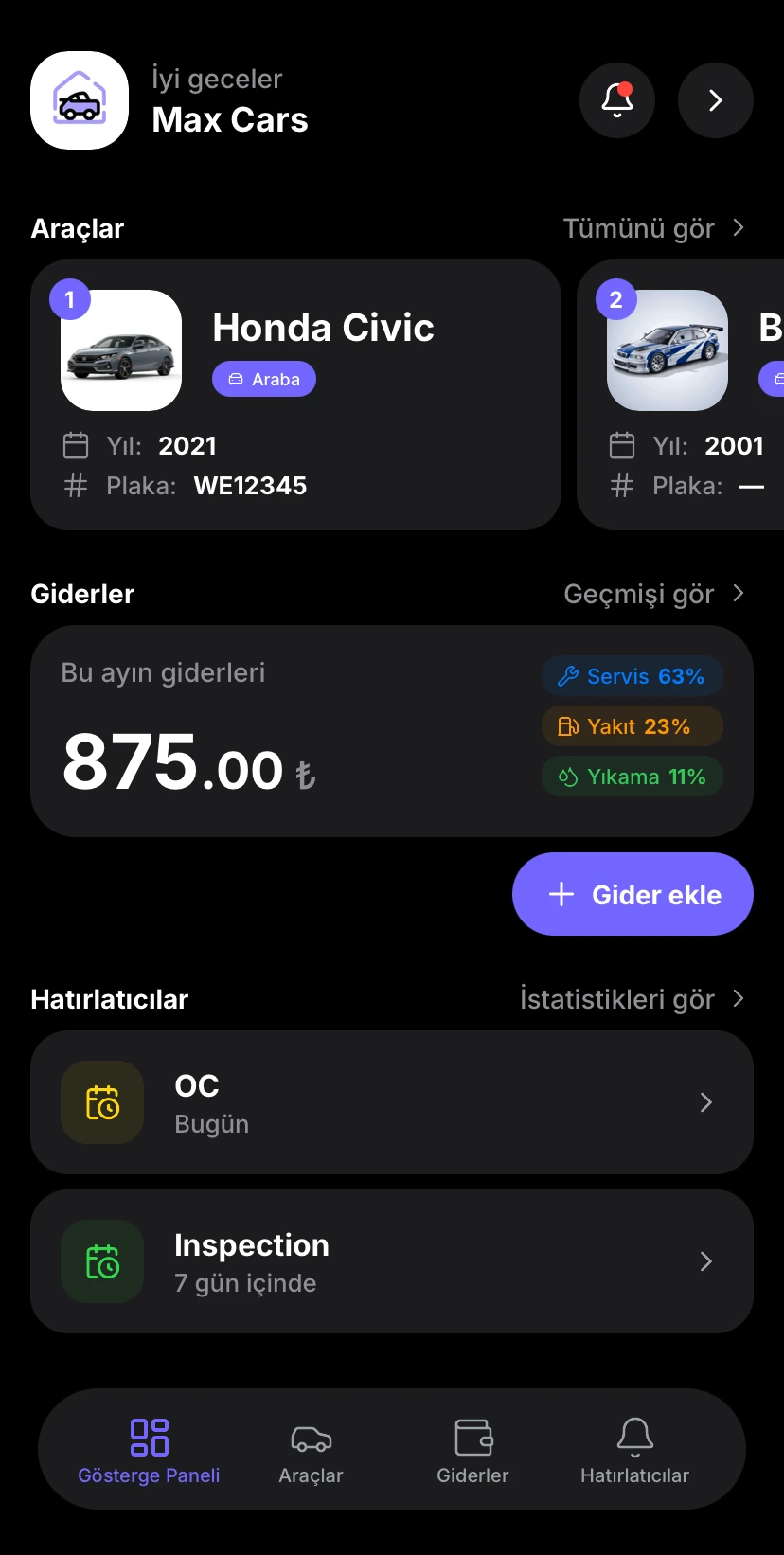 Aufix iOS Dashboard Preview